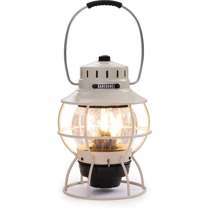 Barebones Living Railroad Lantern Vintage White - Knives.mx