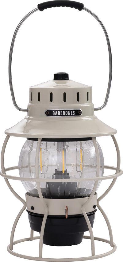Barebones Living Railroad Lantern Vintage White - Knives.mx