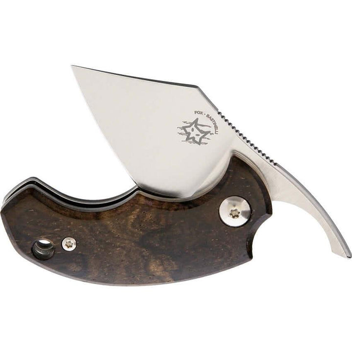 Bastinelli Creations BB Drago Folder Ziricote Wood Bohler N690 - Knives.mx