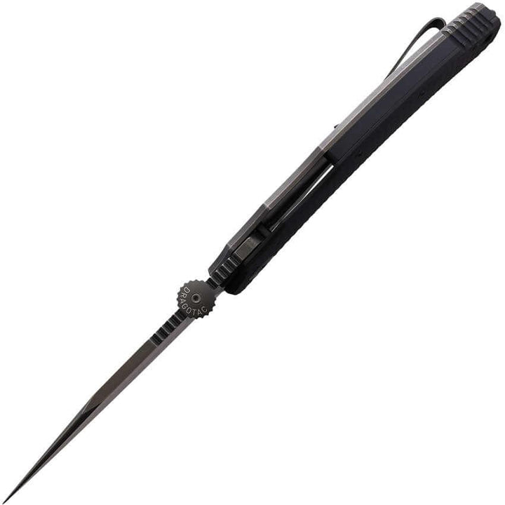 Bastinelli Creations Big Dragotac Framelock Black SW Bohler M390 - Knives.mx