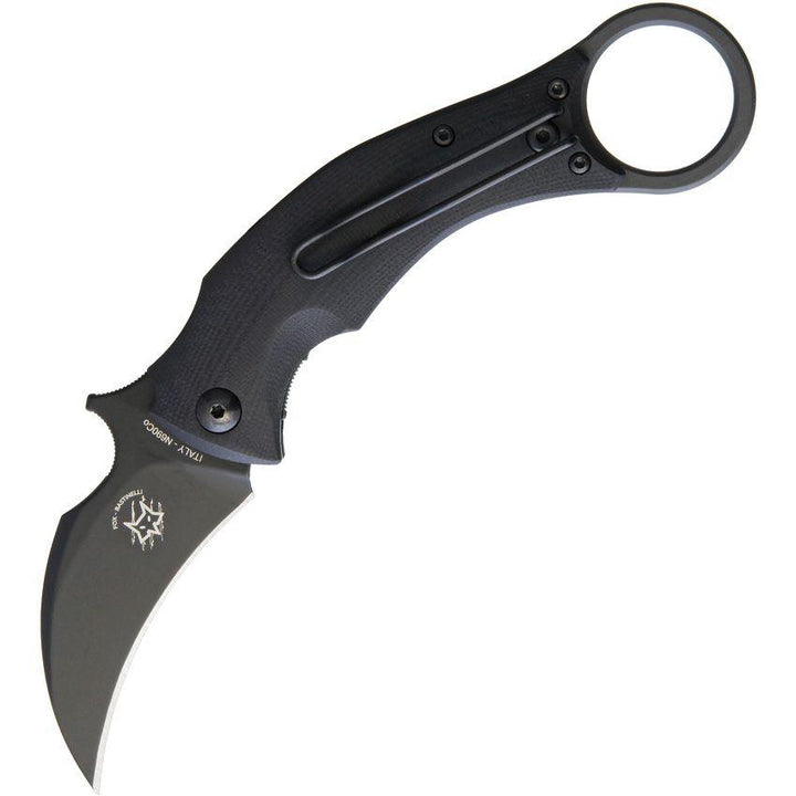 Bastinelli Creations Black Bird Folder Black G10 Cerakote N690Co - Knives.mx