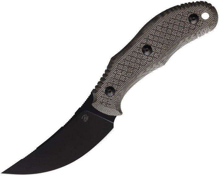 Bastinelli Creations Chopper Fixed Blade OD Green G10 Black Oxide Bohler M390 - Knives.mx