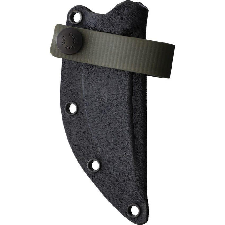 Bastinelli Creations Chopper Fixed Blade OD Green G10 Black Oxide Bohler M390 - Knives.mx