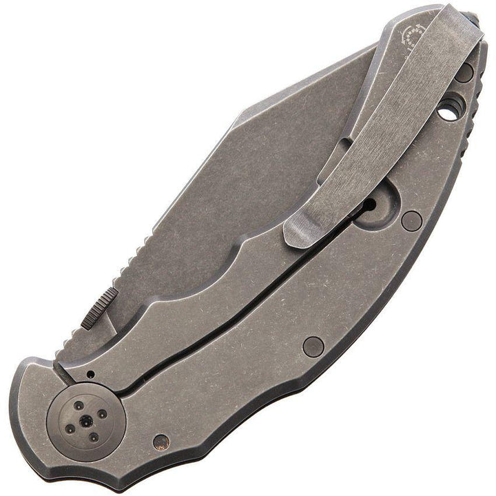 Bastinelli Creations Dragotac Compact Framelock Black G10 Black Stonewash D2 - Knives.mx