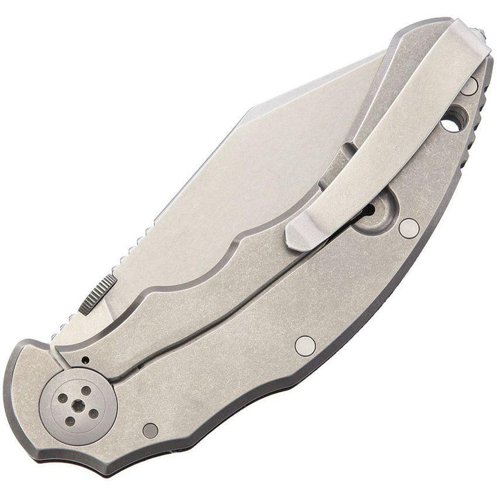 Bastinelli Creations Dragotac Compact Framelock Black G10 Stonewash D2 - Knives.mx
