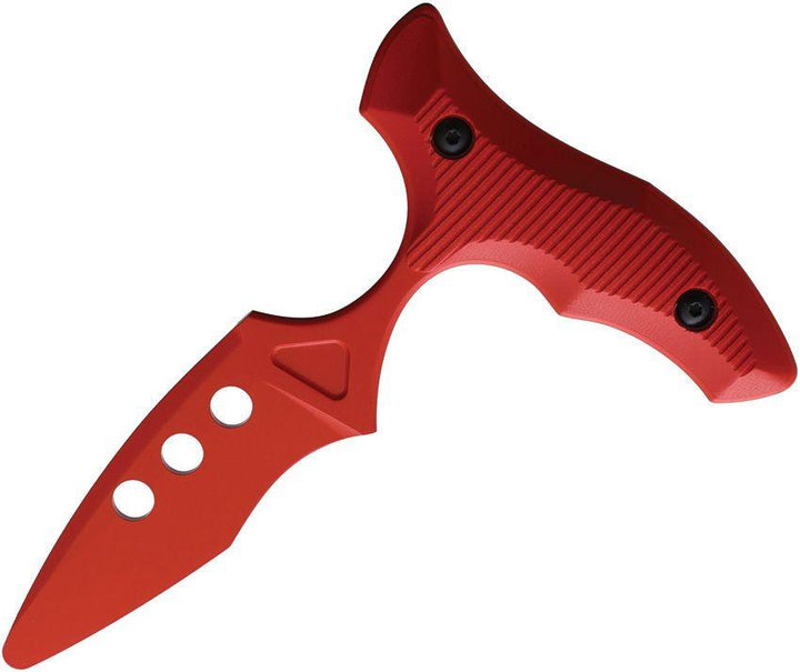 Bastinelli Creations Manaia Push Dagger Trainer Red Coated Unsharpened Blunt Tip Stainless Blade - Knives.mx