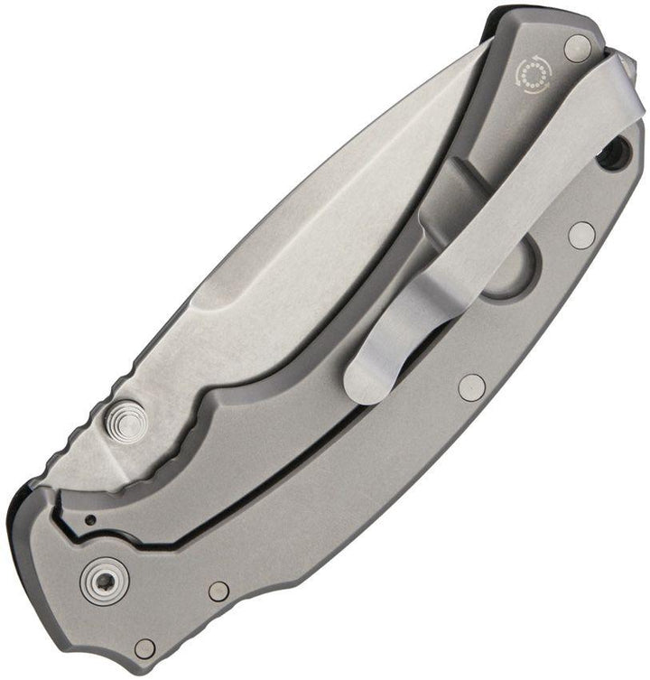 Bastinelli Creations RED Folder Black G10 Stonewashed D2 - Knives.mx