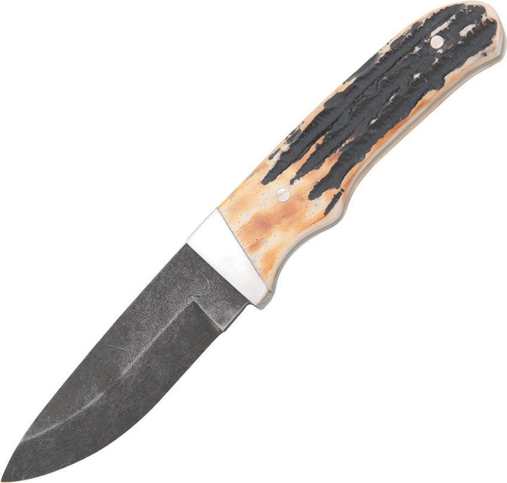 Bear & Son Pro Skinner Genuine India Stag Bone Damascus - Knives.mx