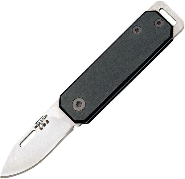 Bear & Son Small Slip Joint Black Aluminum - Knives.mx
