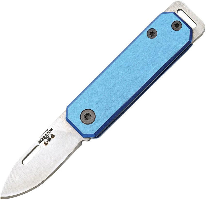 Bear & Son Small Slip Joint Blue Aluminum - Knives.mx