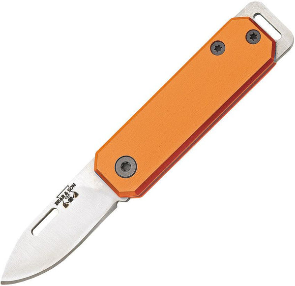 Bear & Son Small Slip Joint Orange Aluminum - Knives.mx