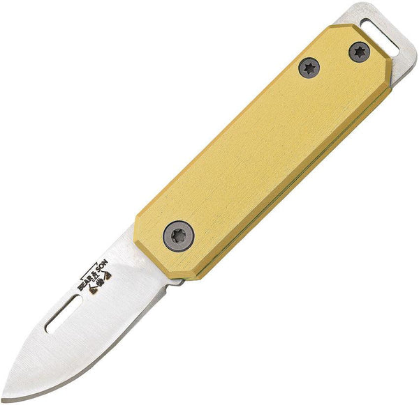 Bear & Son Small Slip Joint Yellow Aluminum - Knives.mx
