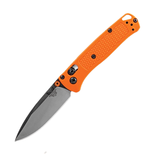 Benchmade 533 Mini Bugout Orange Grivory Satin CPM-S30V - Knives.mx