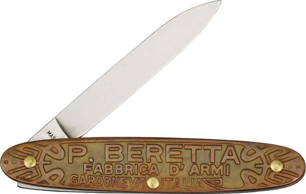 Beretta Coltello Folder Sculpted Bronze - Knives.mx