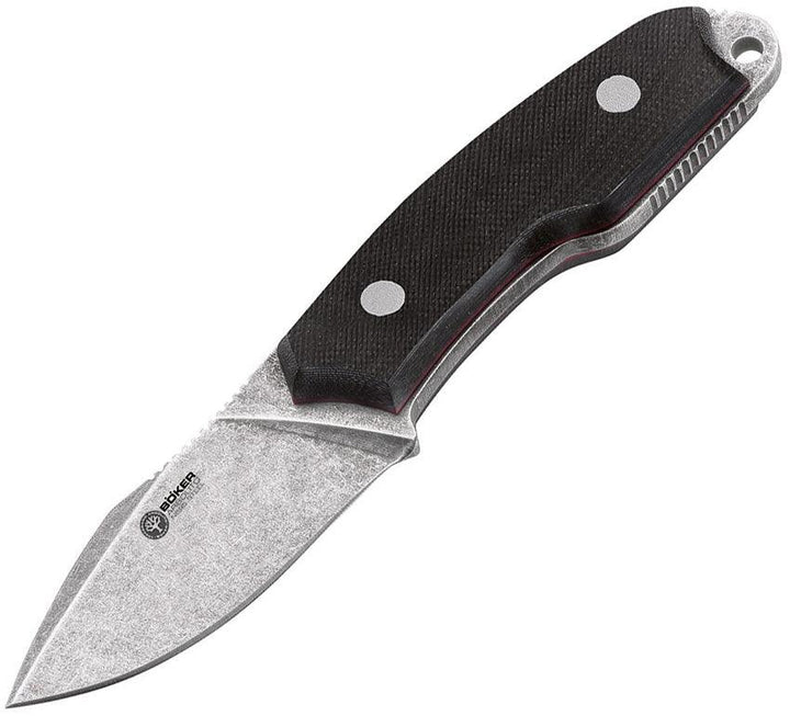 Boker Arbolito El Heroe Black Micarta Stonewash Stainless - Knives.mx