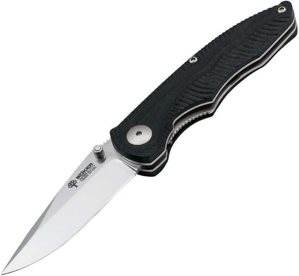 Boker Arbolito Gemini Linerlock Black G10 Bohler N695 - Knives.mx