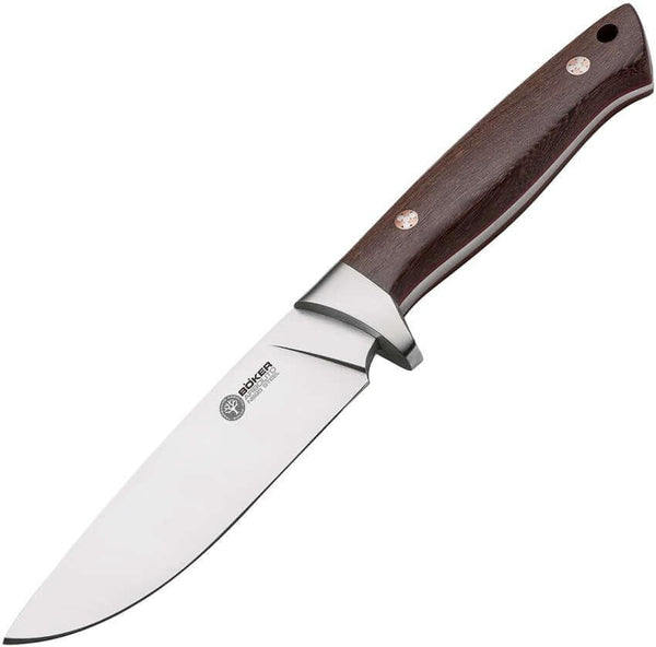 Boker Arbolito Hunter Brown Ebony Wood Bohler N695 - Knives.mx