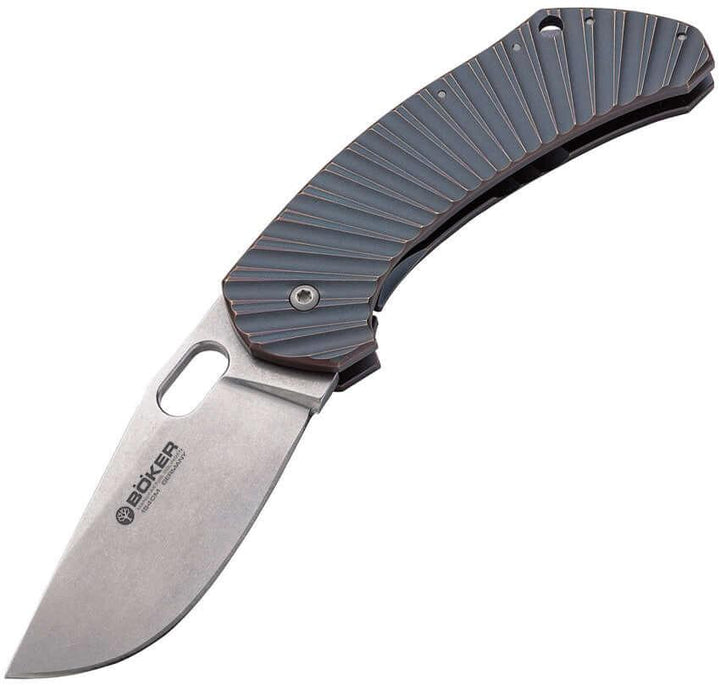 Boker Aurora Framelock Titanium SW 154CM - Knives.mx