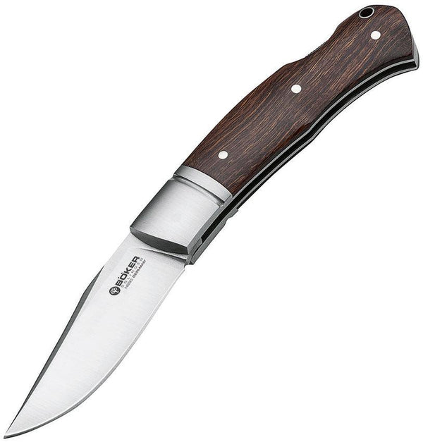 Boker Boxer Lockback Desert Ironwood Satin Bohler N690 - Knives.mx