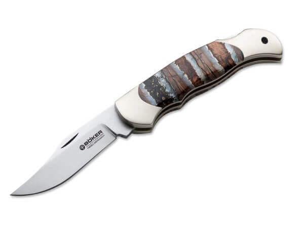 Boker Boy Scout Mammoth Tooth Handle Satin Bohler N690 - Knives.mx