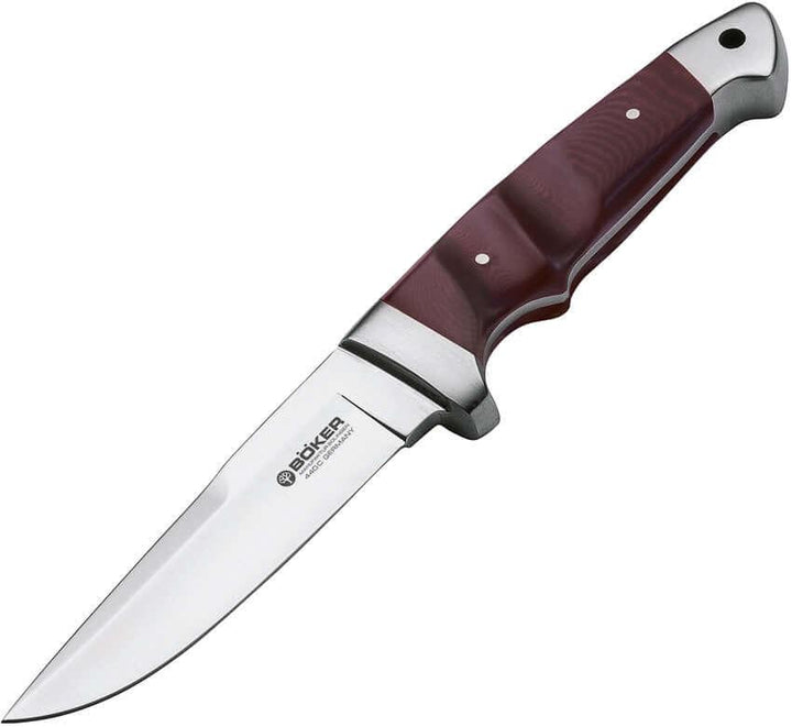 Boker Integral Maroon Canvas Micarta 440C - Knives.mx