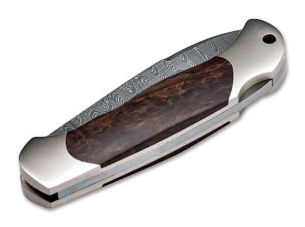 Boker Junior Scout Lockback Curly Birch Damascus Steel - Knives.mx