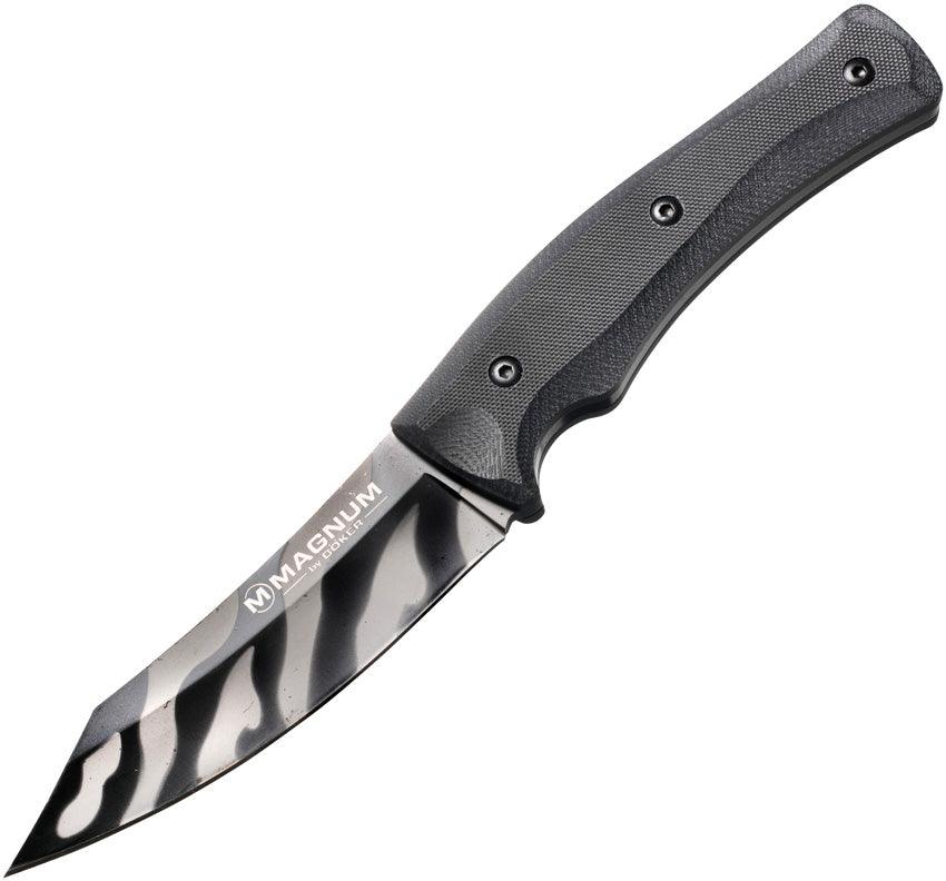 Boker Magnum Tiger Lily Trapper Black G10 Camo 440A - Knives.mx