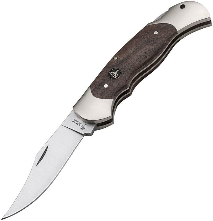 Boker Optima II Lockback Walnut Wood Satin 4034 Stainless - Knives.mx