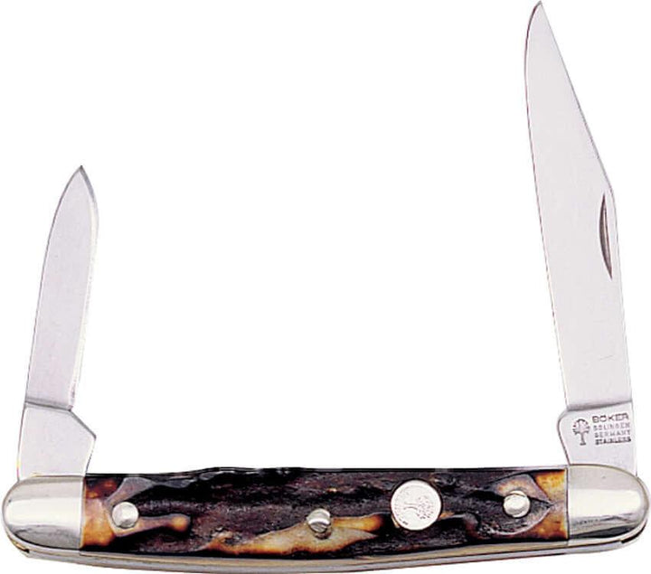Boker Pen Knife Stag - Knives.mx