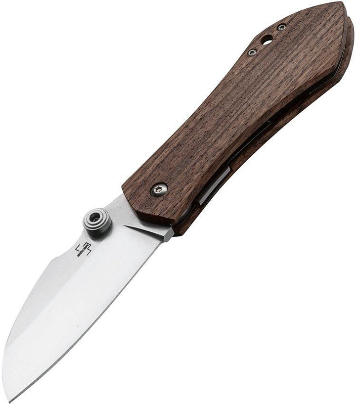 Boker Plus Anso 67 Pro Linerlock Zebra Wood Satin D2 - Knives.mx