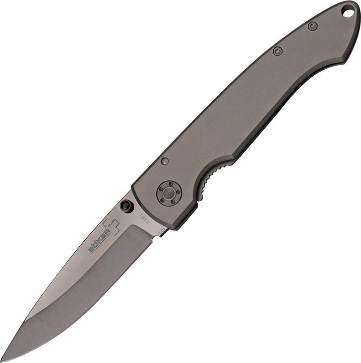 Boker Plus Anti-MC Tactical Framelock Titanium Gray Ceramic Blade - Knives.mx
