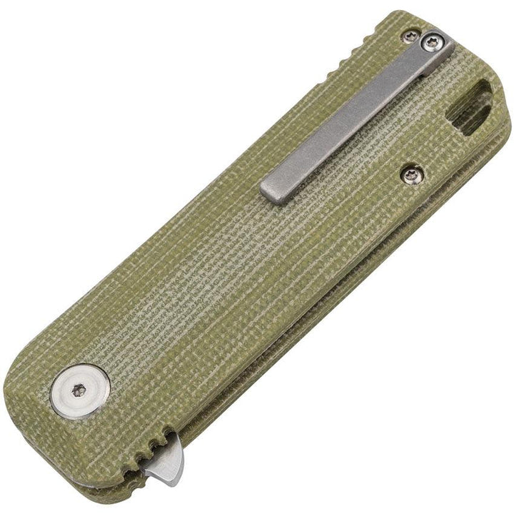 Boker Plus Baba Yaga Linerlock Green Micarta Satin Bohler M390 - Knives.mx