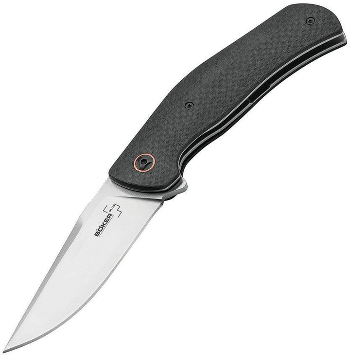 Boker Plus Roundhouse Linerlock Carbon Fiber Satin D2 - Knives.mx