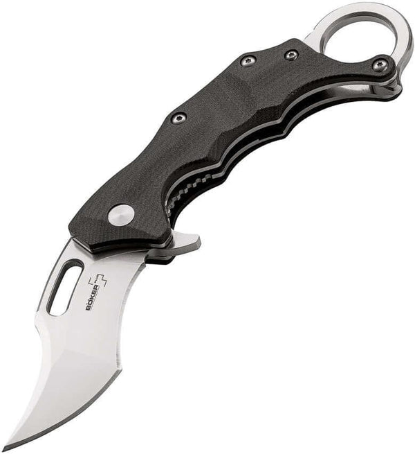 Boker Plus Wildcat Karambit Linerlock Black G10 Satin D2 - Knives.mx