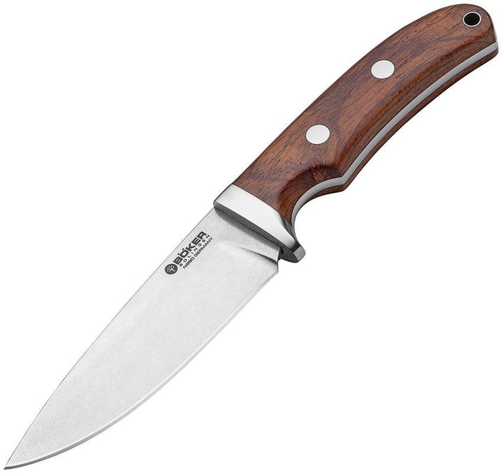 Boker Savannah Fixed Blade Cocobolo Wood Stonewash N690 - Knives.mx