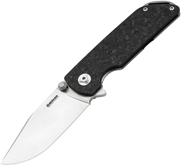 Boker Sherman EDC Framelock Carbon Fiber w Titanium CPM MagnaCut - Knives.mx