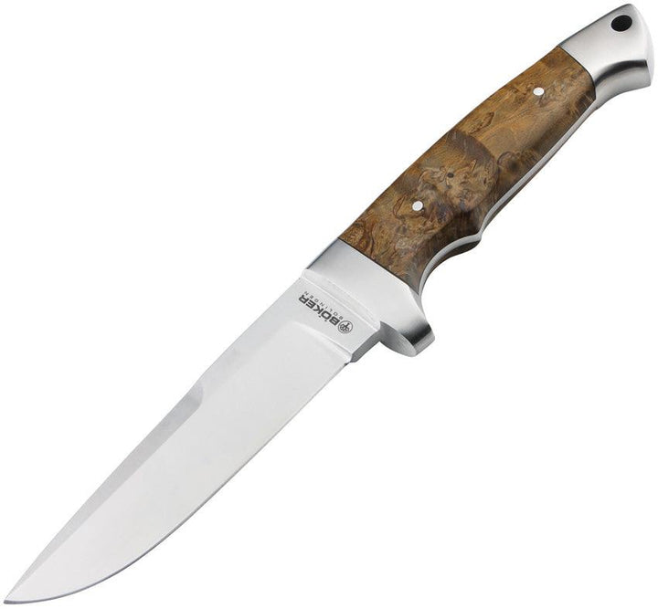 Boker Vollintegral 2.0 Fixed Blade Curly Birch Wood Satin 440C - Knives.mx