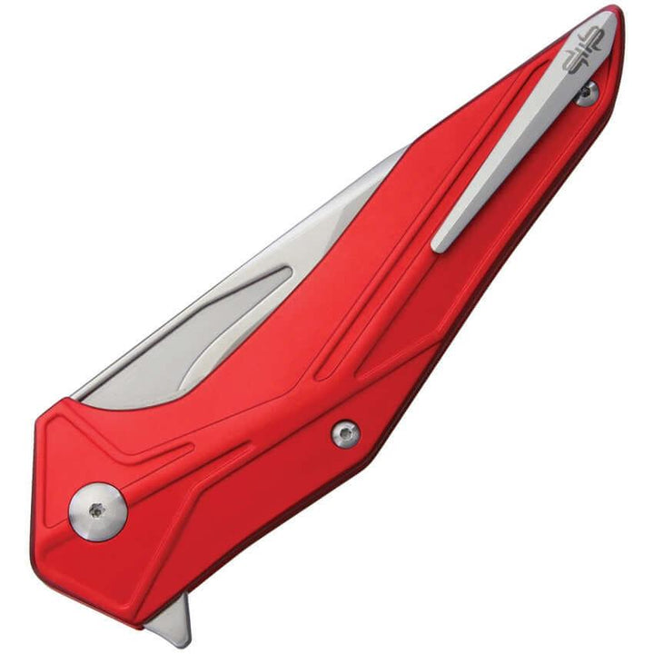 Brous Blades Tyrant Linerlock Red Satin - Knives.mx