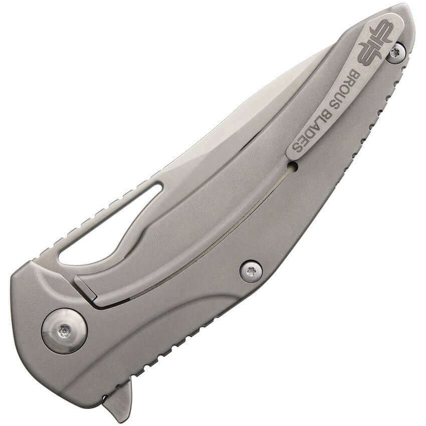Brous Blades XR-1 Framelock Satin - Knives.mx
