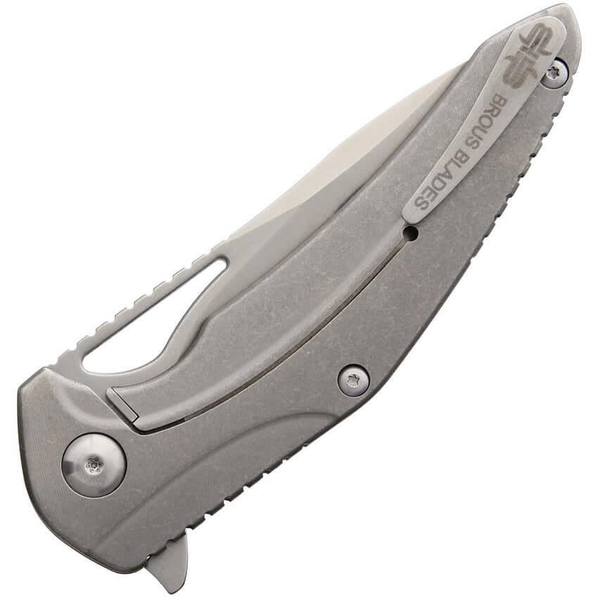 Brous Blades XR-1 Framelock Stonewash - Knives.mx