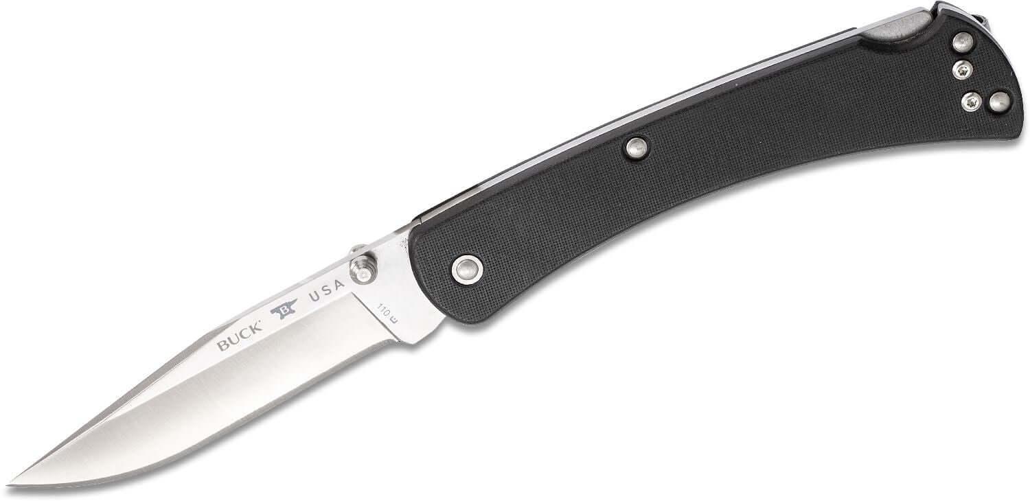 Buck 110 Slim Pro Lockback Black G10 CPM S30V - Knives.mx