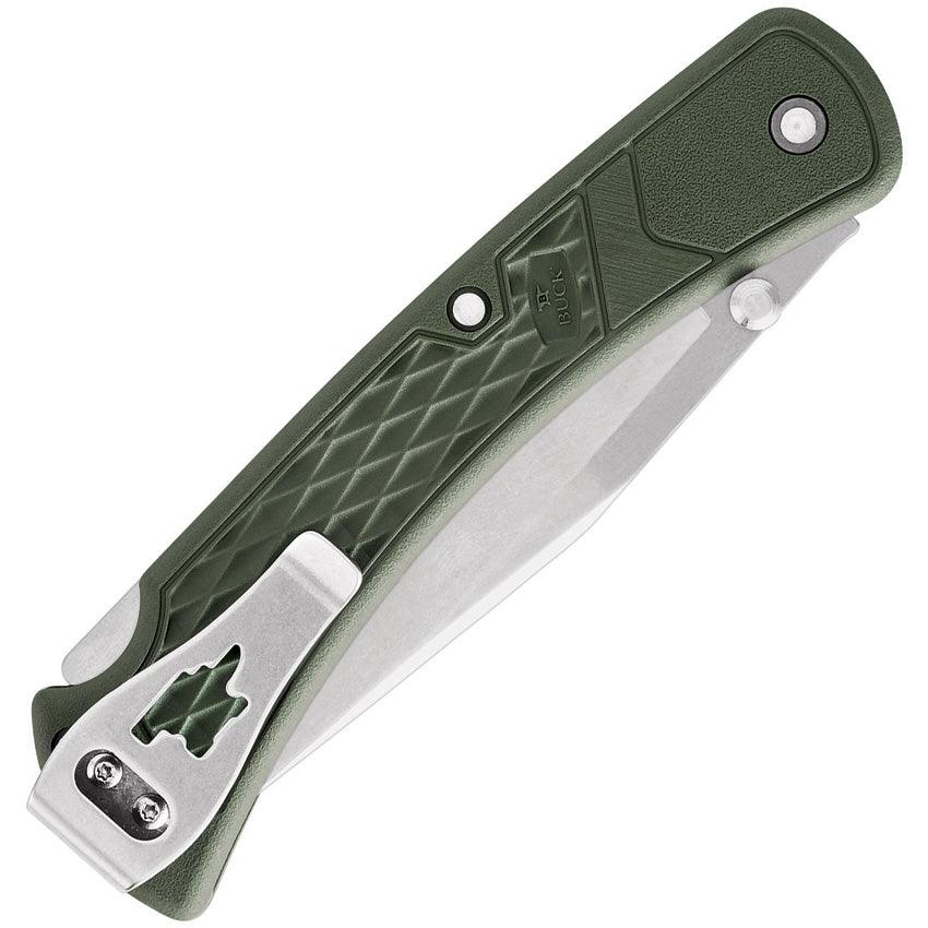 Buck 110 Slim Select Lockback OD GFN Green Stonewash 420HC - Knives.mx