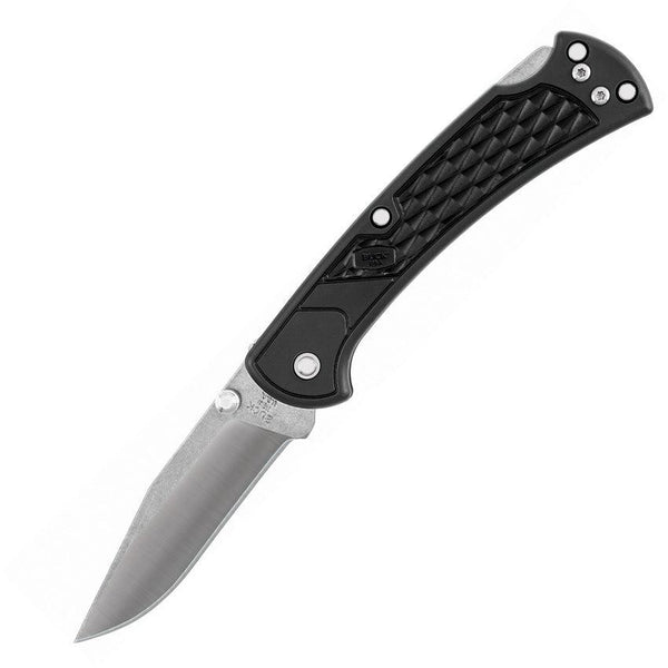 Buck 112 Slim Select Lockback Black GFN Stonewash 420HC - Knives.mx