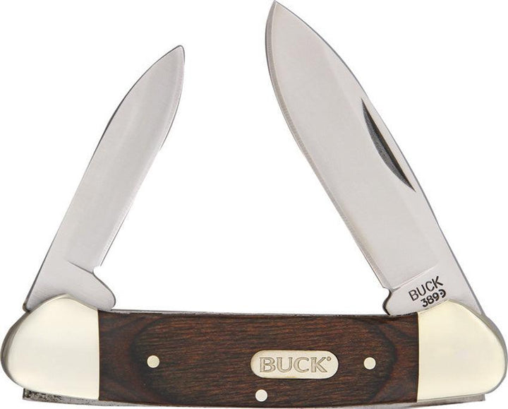 Buck 300 Series Canoe Brown Wood 420HC - Knives.mx