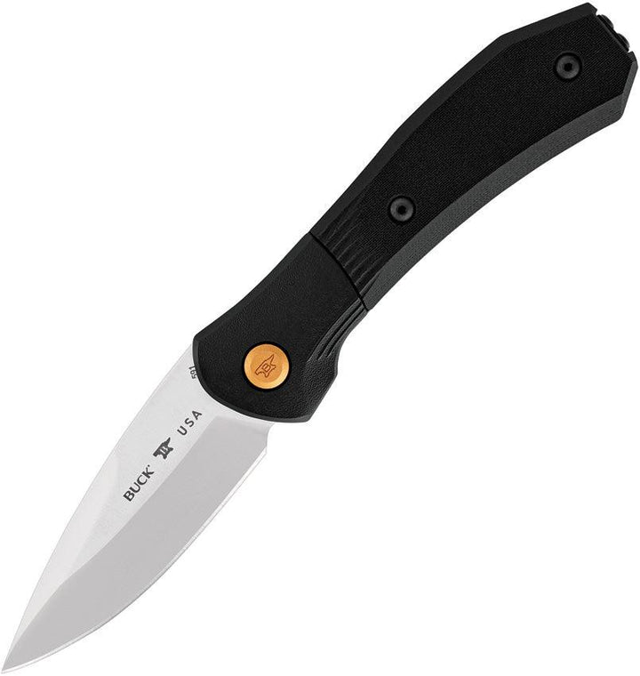 Buck Auto Paradigm Shift Mechanism Black G10 Satin S35VN - Knives.mx