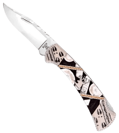 Buck Finney Tracks Lockback with Silver Clip Point 420HC Limited Edition - Knives.mx