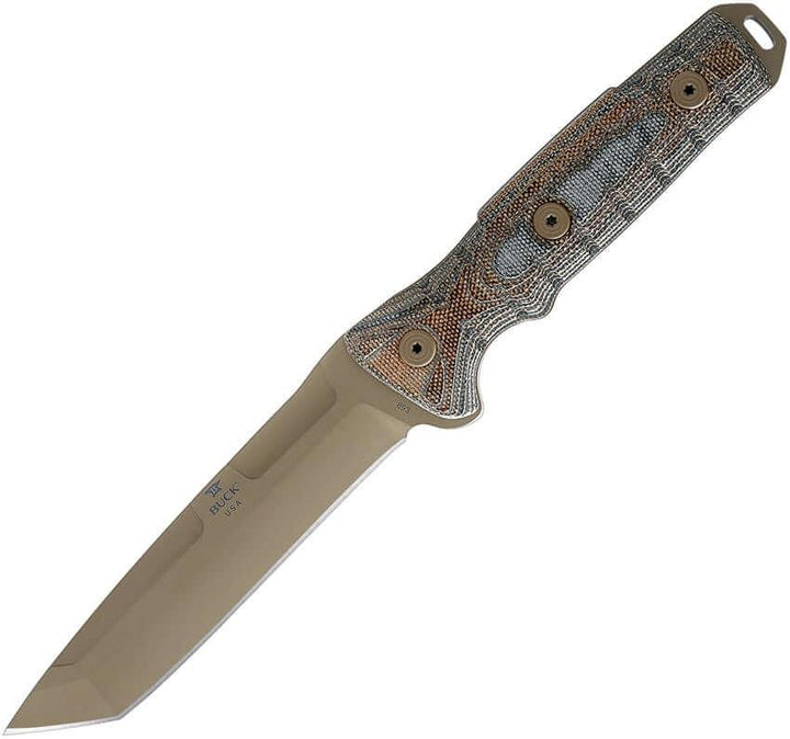 Buck GCK Tanto Coyote Tan Cerakote 5160 - Knives.mx