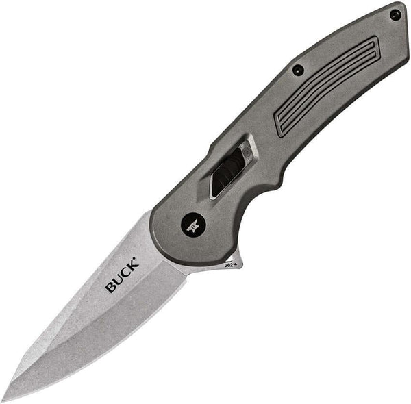 Buck Hexam SUR Lock A/O Gray Anodized Aluminum Stonewash 7Cr17MoV - Knives.mx