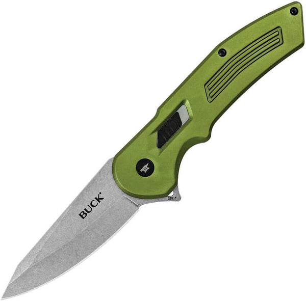 Buck Hexam SUR Lock A/O OD Green Anodized Aluminum Stonewash 7Cr17MoV - Knives.mx