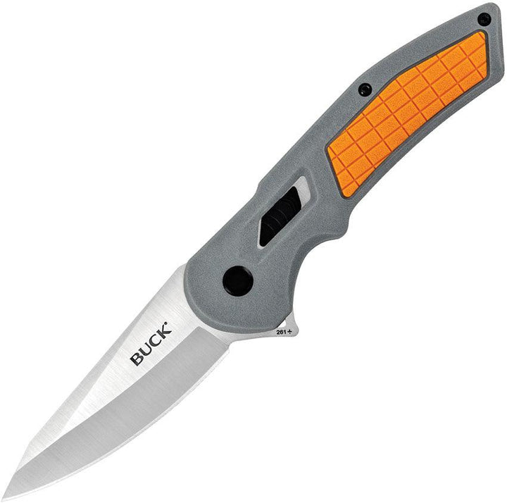 Buck Hexam SUR Lock Gray & Orange Polypropylene A/O Satin 7Cr17MoV - Knives.mx